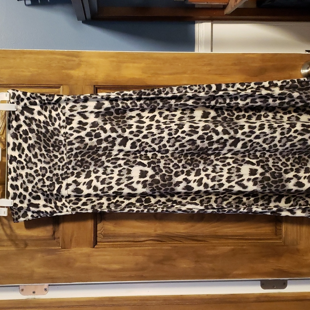 Super soft Animal print maxi skirt! Wide width waistband (can be folded over).